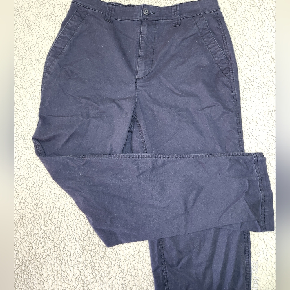 Old Navy Women's Navy Trousers OG CHINO